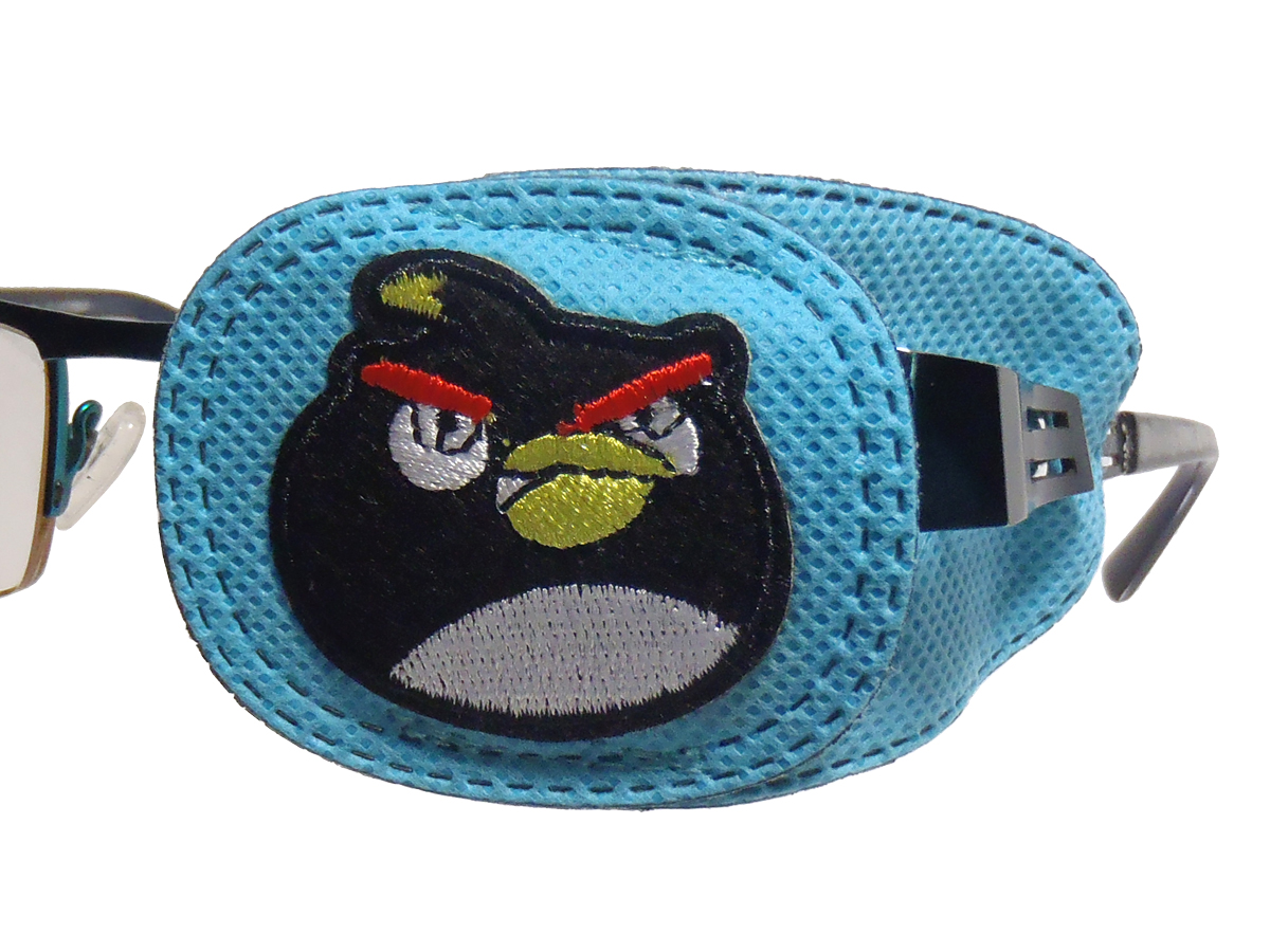 OBTURATOR ZASŁONKA NA OKO ZEZ M BLUE - 1 SZT WZÓR2