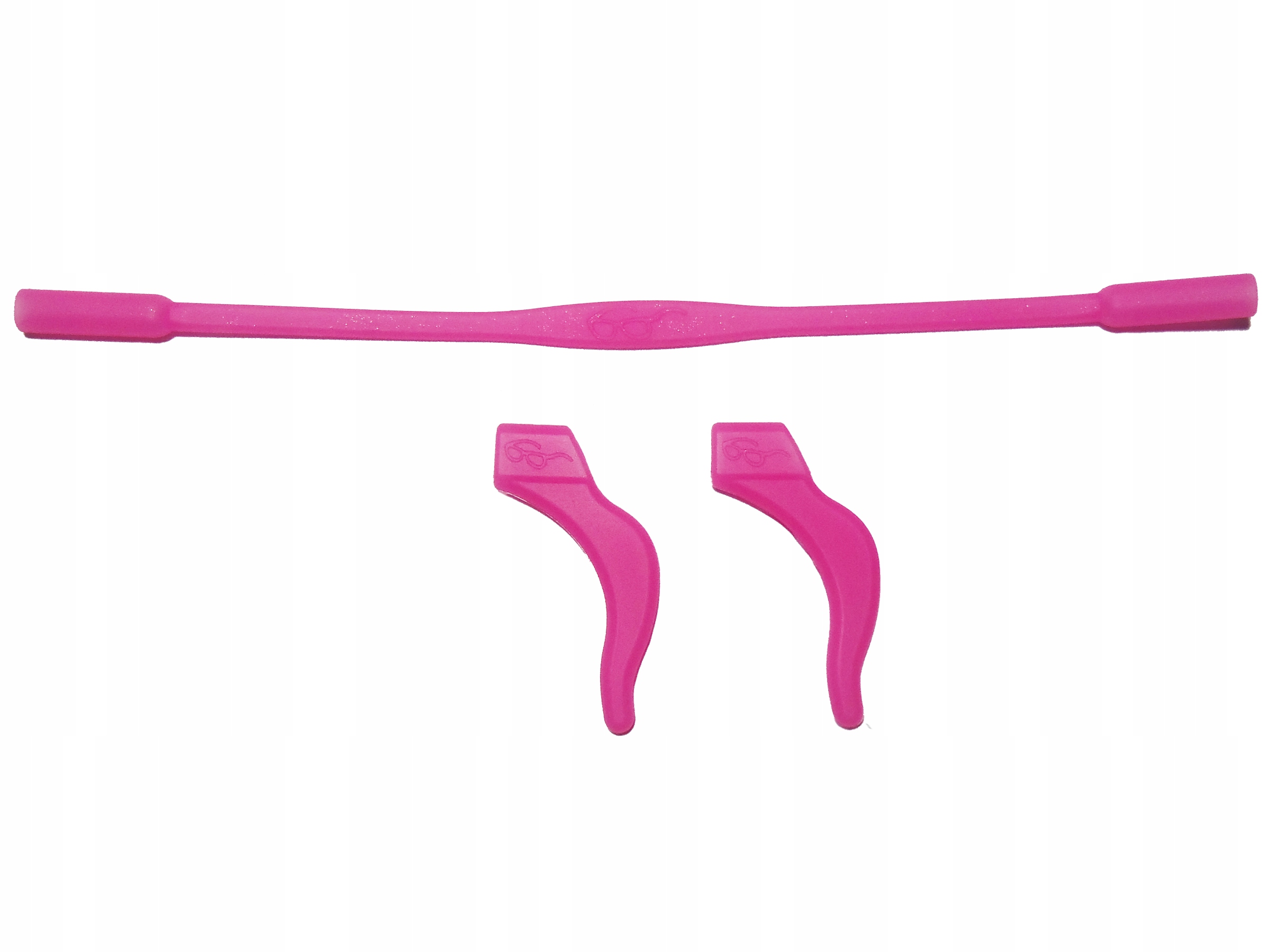 STOPERY NA ZAUSZNIKI + GUMKA DO OKULARÓW, L - rose pink