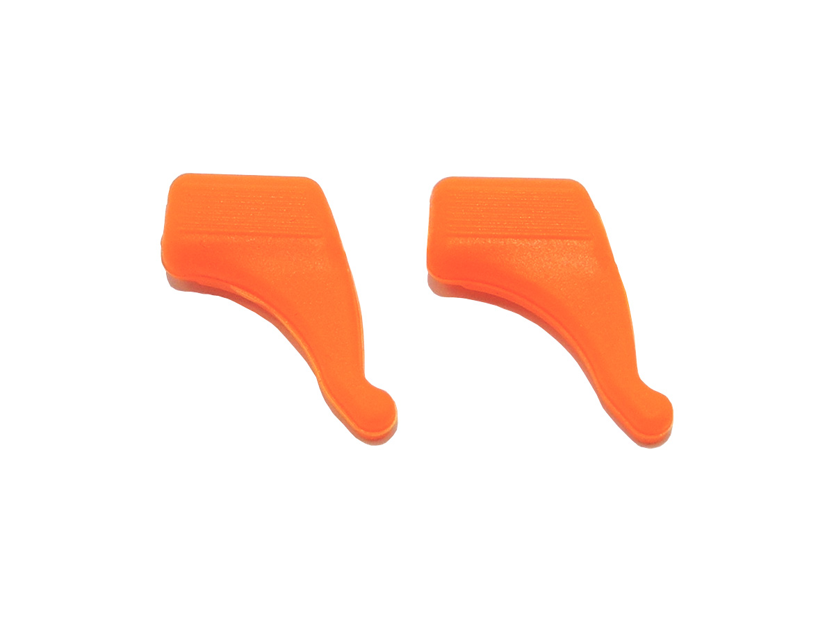 STOPERY KOŃCÓWKI NA ZAUSZNIKI DZIECKO - pomarańczowe