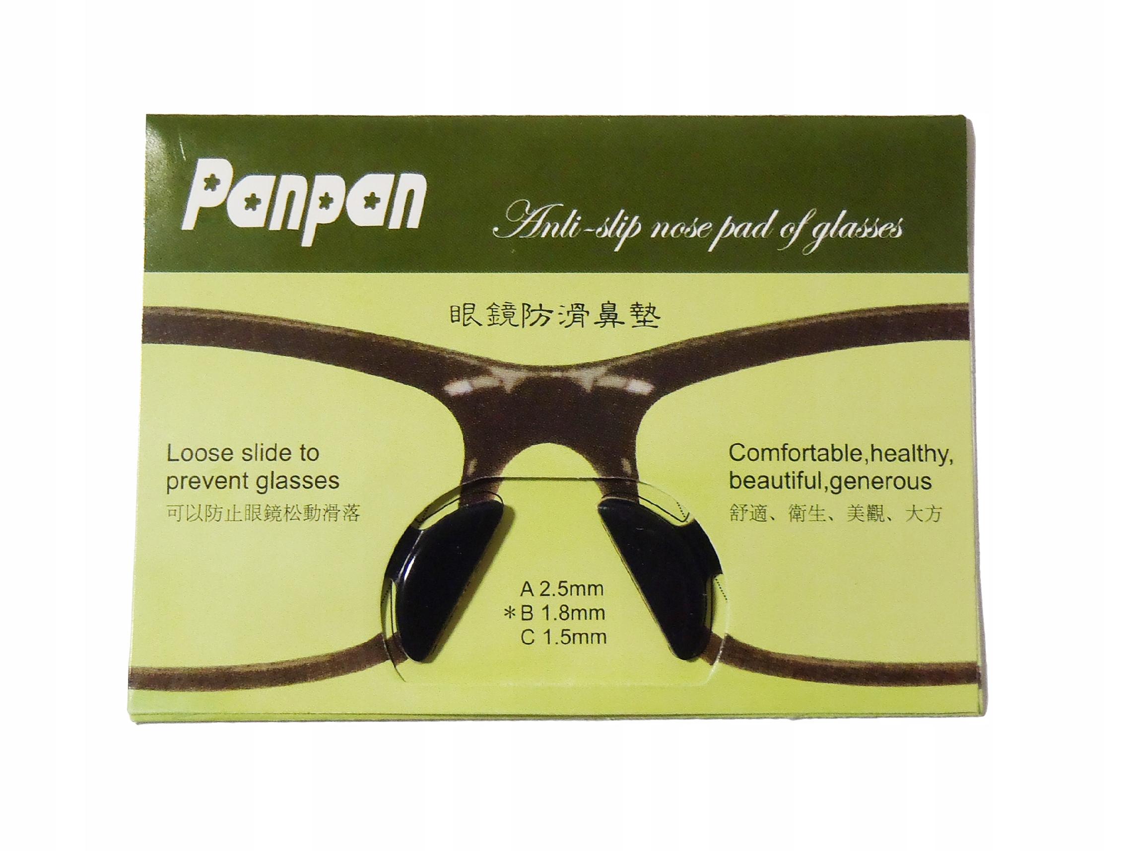 Silikonowe NAKLEJKI NA NOSKI OKULARÓW anti-slip CB