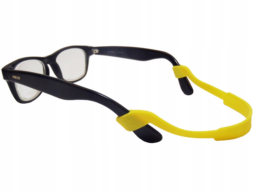 SILIKONOWA TAŚMA OPASKA DO OKULARÓW SPORT YELLOW