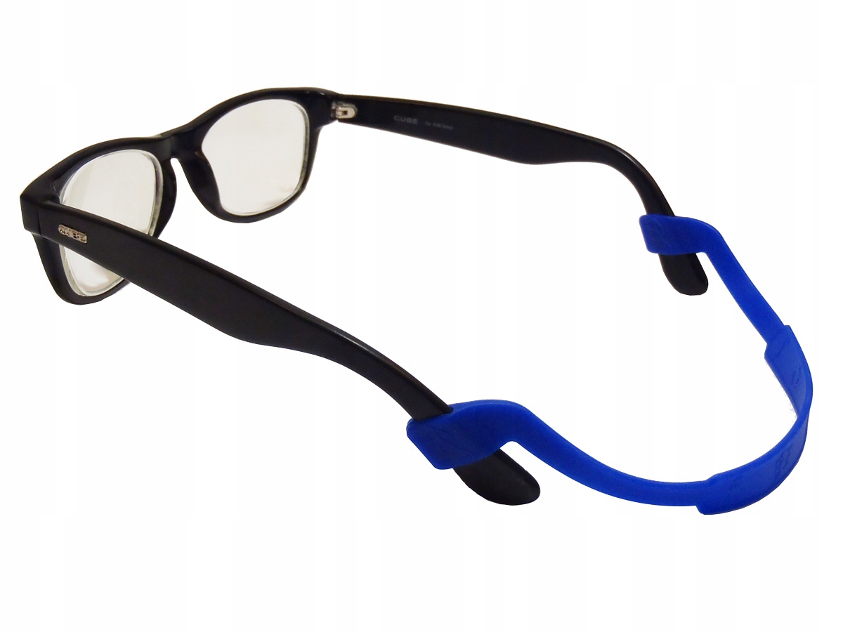 SILIKONOWA TAŚMA OPASKA DO OKULARÓW SPORTOWA BLUE