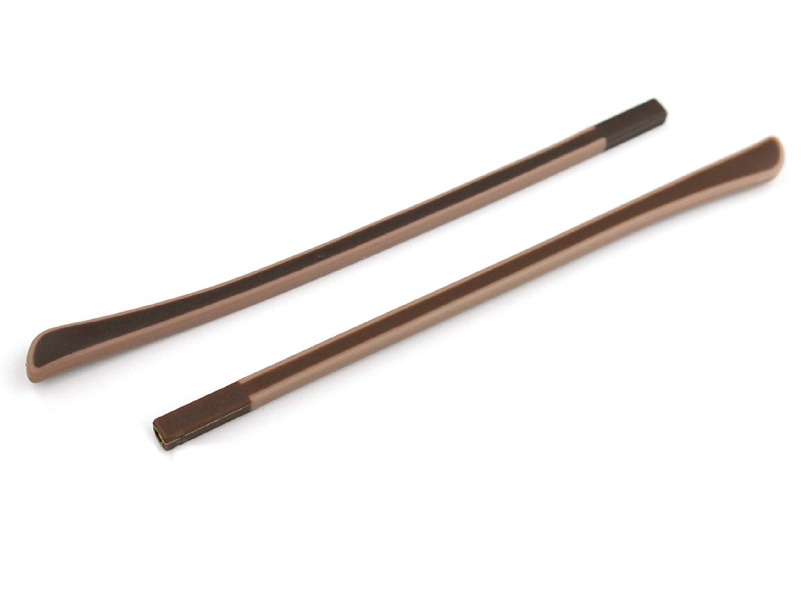 SILIKONOWE KOŃCÓWKI NA ZAUSZNIKI, DT032 - BRĄZOWE