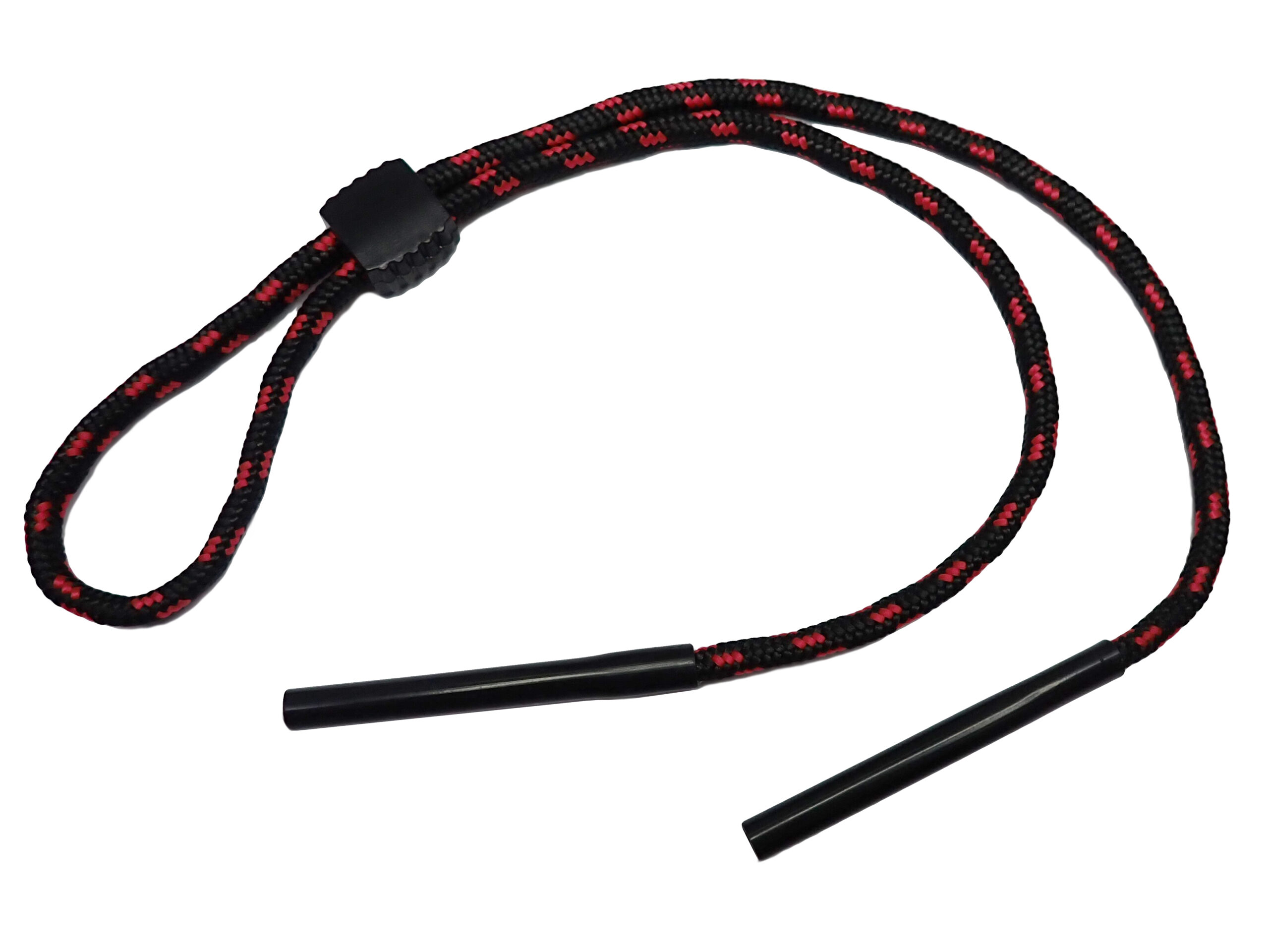 SZNUREK DO OKULARÓW REGULOWANY BLACK/RED