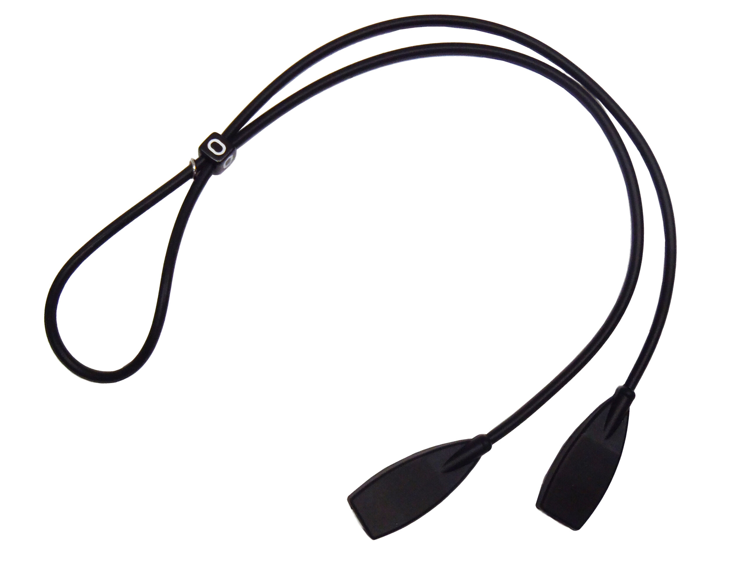 SILIKONOWA GUMKA DO OKULARÓW - CZARNA, TYP 2