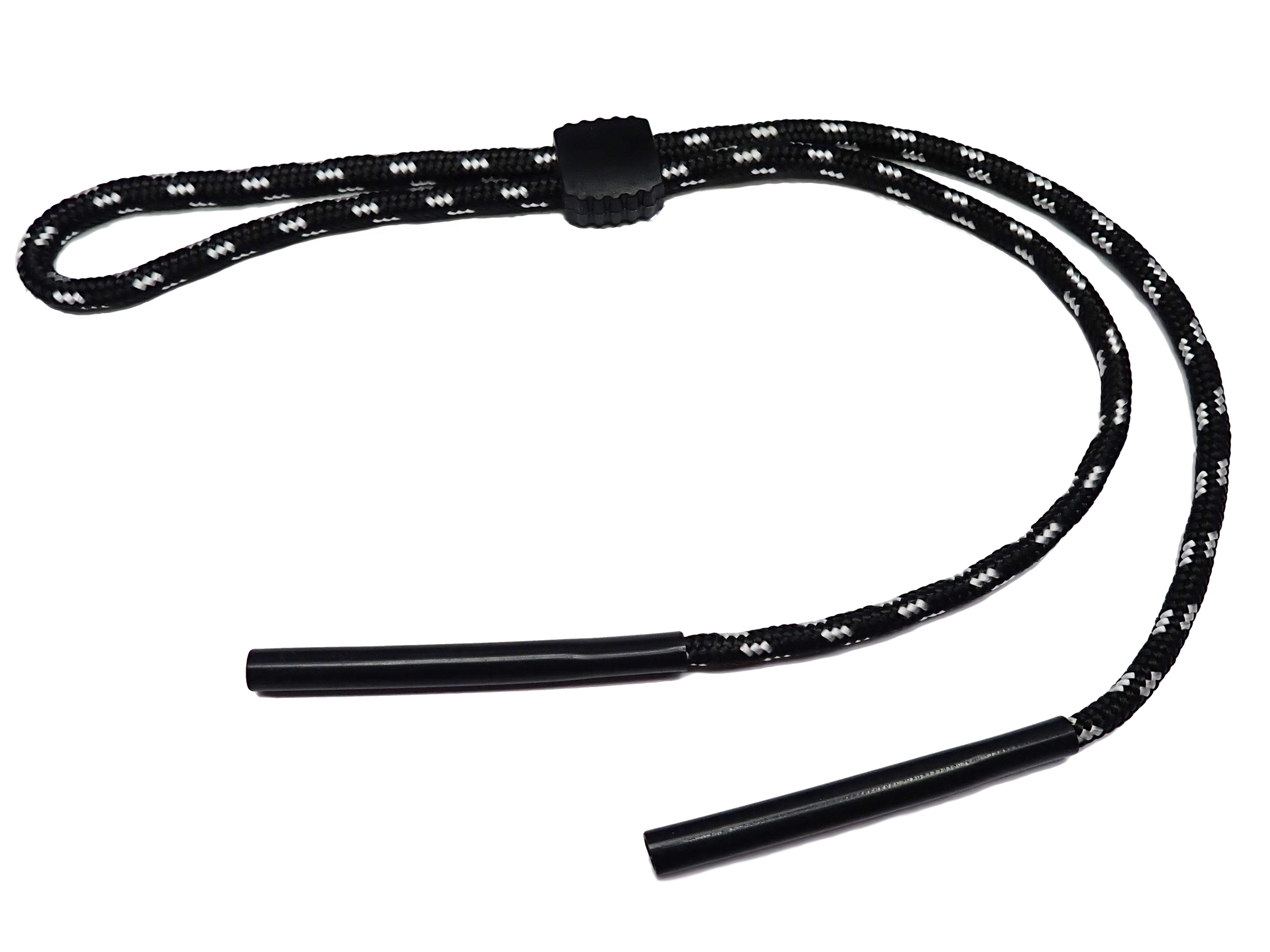 SZNUREK DO OKULARÓW REGULOWANY BLACK/WHITE